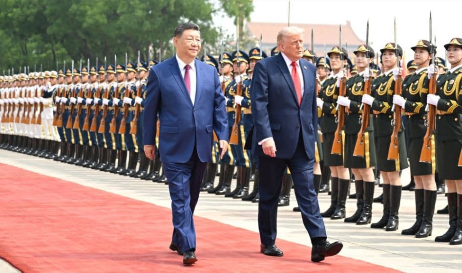 习近平为美国总统特朗普举行欢迎仪式