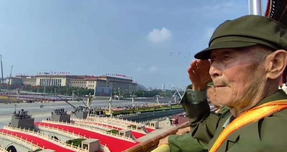 97岁抗战老兵天安门再证荣光 76年前曾见证开国大典